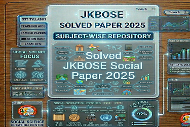 JKBOSE Class 10th Social Science Paper 2025