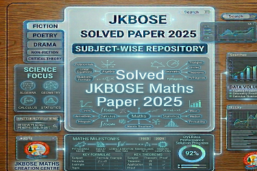 JKBOSE Class 10th Maths 2025 solved paper